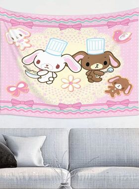 S-Sugarbunnies Anime Print Large Tapestry Wall Hanging Hippi
