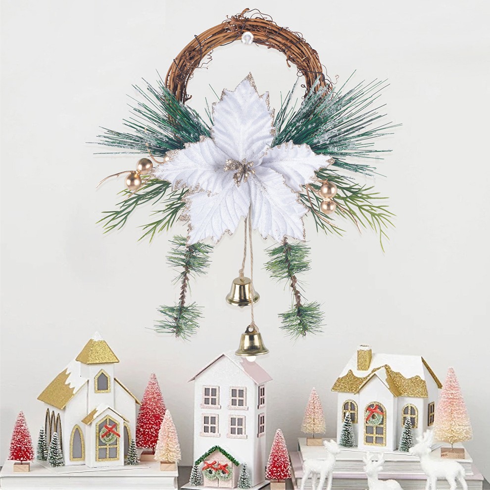 Christmas Decorations Hotel Window Shooting Props Christmas - 实物图