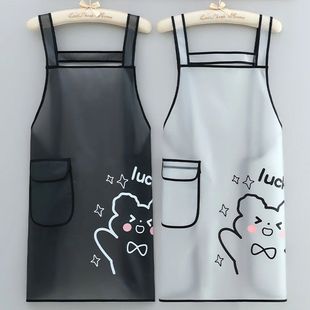 Apron Kitchen Sleeveless Oil Waterproof Resistant TPU