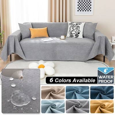 Waterproof Sofa Protector Velvet Four Seasons Solid Color Sl