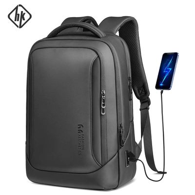 HK Men's Designer Laptop Bag Waterproof School Bags for Coll
