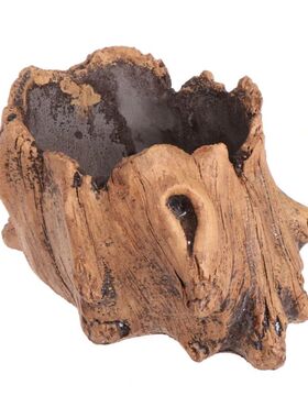 Succulent Plant Pot Bonsai Decoration With Imitation Wood Fl