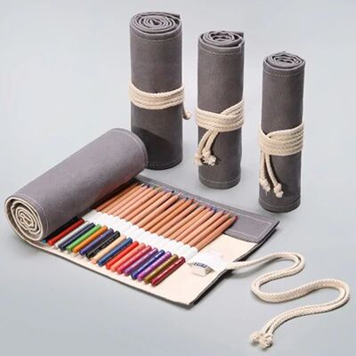 Pencil Case School Supplies student Art Pen Bag Pouch Canvas