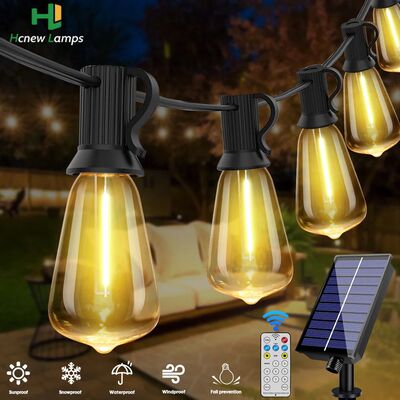 10M 18M 30M Solar String Light ST38 Led Filament Bulb 24V Sh