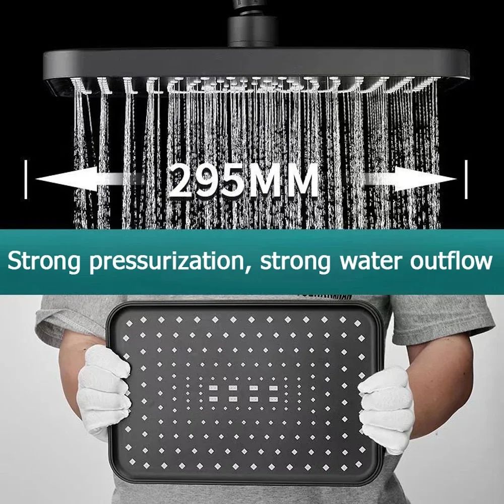 New 12 Inch High Pressure Top Spray Rain Shower Head Larger