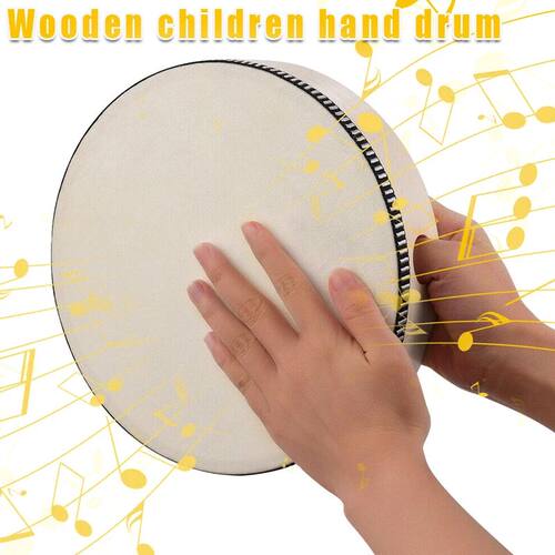 Kids Wooden Hand Drum Music Percussion Instrument Hand Beat