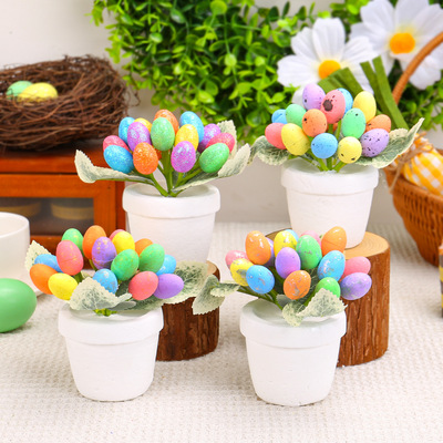 Easter 12cm Egg Potted Creative Spotted Egg Flowerpot Outdoo