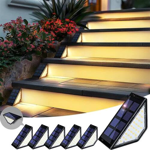 2~8PCS Solar Deck Lights Fence Lights Outdoor Step Lights Wa