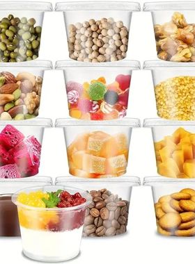 50pcs 5.5oz Disposable Plastic Cups with Lids Perfect for Ic