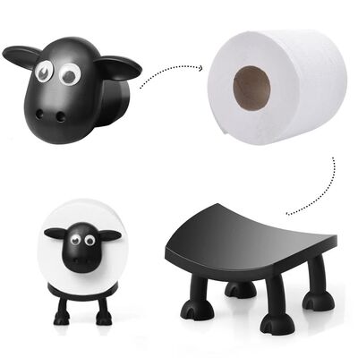 Sheep Toilet Roll Holder Funny Resin Sheep Roll Paper Holder