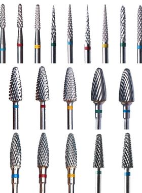 1pc Carbide Tungsten Nail Drill Bit Rotate Burr Milling Nail