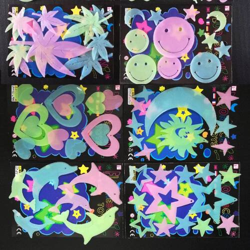 Luminous Cartoon butterfly Stars Wall Stickers for Kids room