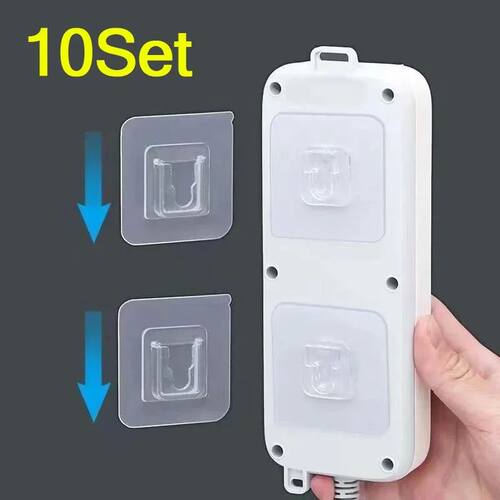 1/10set Socket Router Holder Punch-free Multi-functional Hol
