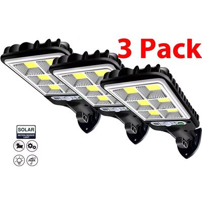 1/2/3PCS Outdoor Solar Wall Lights 117/108LED Motion Sensor