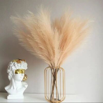 10PCS Artificial Pompous Grass Pompass Branches Fake Fluffy