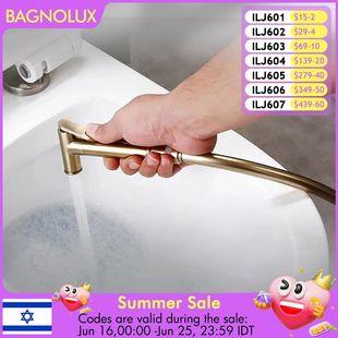 mounted Col Brass And Hot Hybrid Wall held Hand gold Brushed