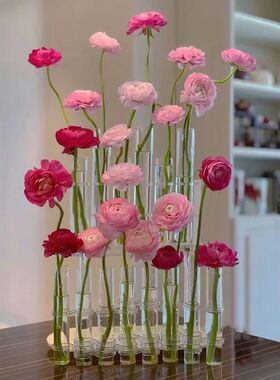 Test Tube Vases, High Appearance Glass Ornaments, Fresh Flow