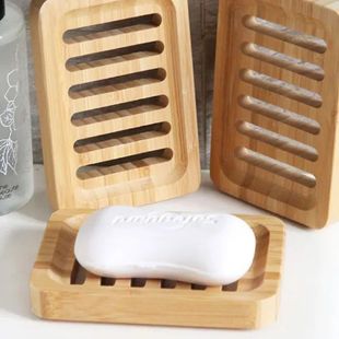 Wooden Prevent Box Case Natura Soap Tray Drain Bamboo Mildew