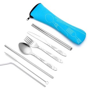 Steel Stainless Tableware Outdoor Clo 7pcs Portable Set