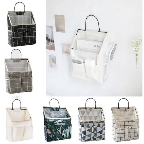 Wall Mounted Multiple Pockets Storage Bag Waterproof Hanging