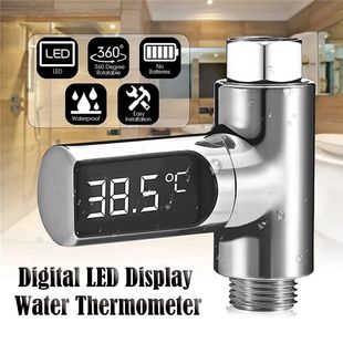 Led Digital Shower Temperature Display Water Thermometer Rea