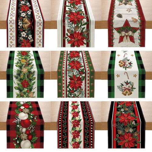 Table Flag Christmas Decorative Printed Dining Table Decorat