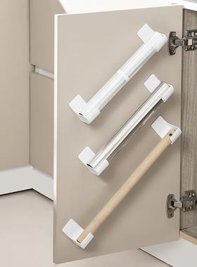 4 Punch-free Storage Brackets Cupfilm Garbage Bag Cabinet St