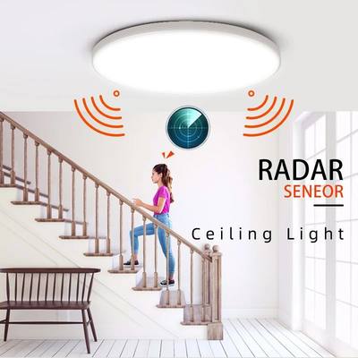 Radar Sensor LED Ceiling Lights 20W 30W Motion Sensor Lighti