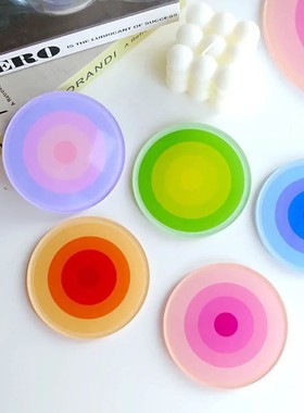 Acrylic  Anti Slip Coaster Porta Vasostable Mat Cup Holders