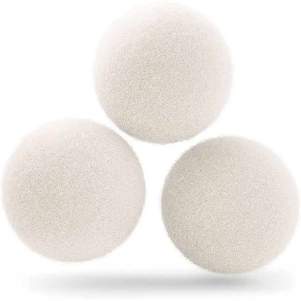 Wool Dryer Balls 7CM Premium Natural Fabric Softener Wool Ba