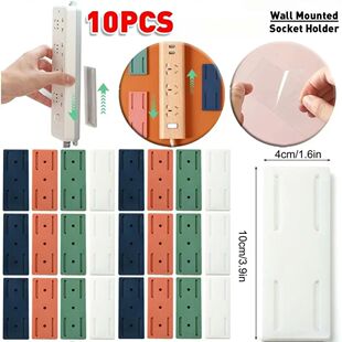 Socket Adhesive LEMEENQ Mounted Patch Self Fixer Wall Holder
