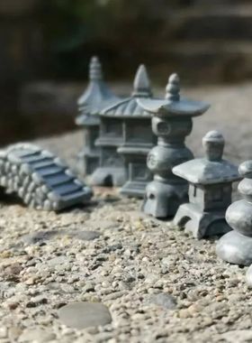 8 Pcs mixed/courtyard bridge/fairy garden gnome/moss terrari