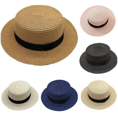 Summer Men's and Women's Top Hats Straw Hats Sunshade Sunscr