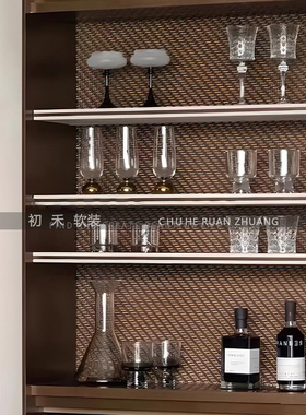 样板间酒柜酒具酒杯主题摆件