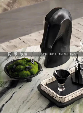 样板间茶几桌面组合饰品摆件