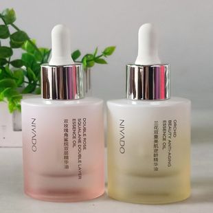 兰花双玫瑰角鲨烷双层精华油植物精粹紧致抗皱淡纹提亮肤色精华液