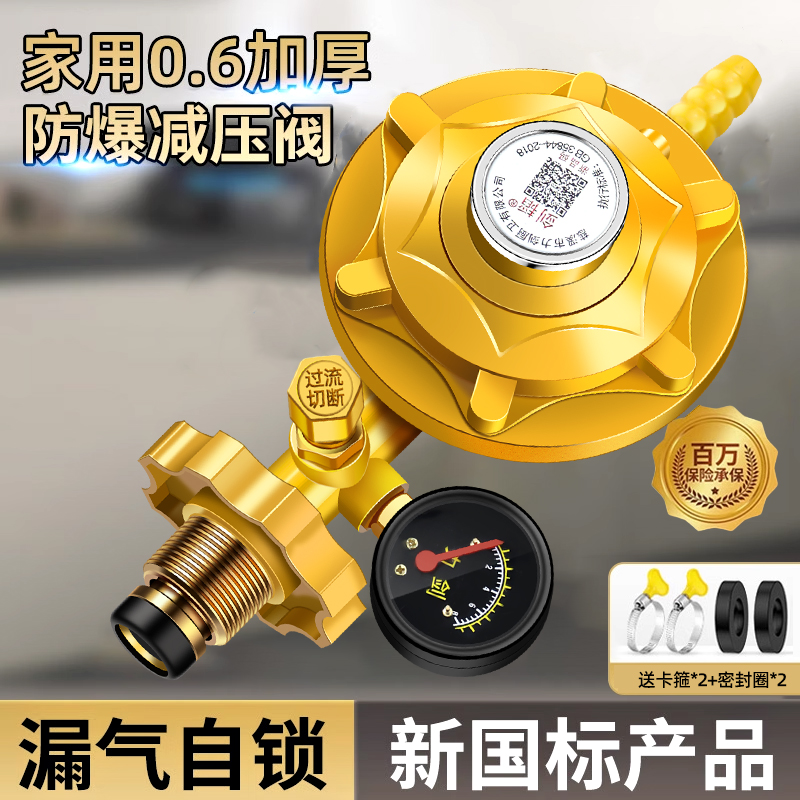 新国标煤气减压阀自闭阀煤气罐液化气家用猛火安全阀自动关闭燃气