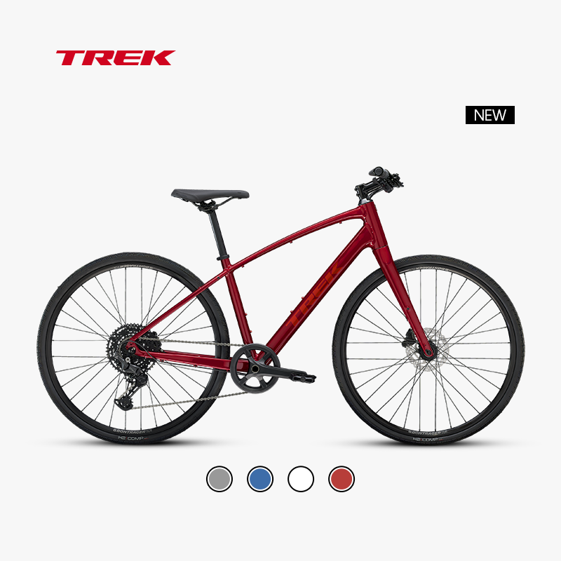 TREK崔克FX 3碳纤维前叉液压碟刹通勤健身多功能平把公路自行车