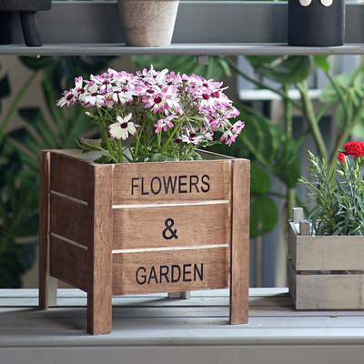 阳台田园风木桶多肉花盆