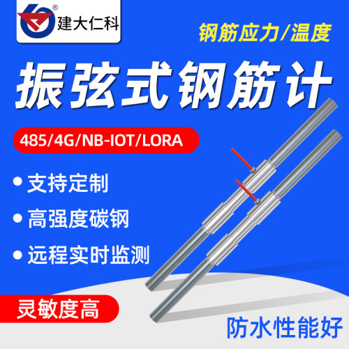 振弦式钢筋计大坝防渗墙锚杆钢弦温度应力计混凝土防水支撑轴力计