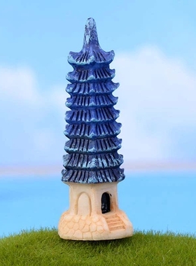 微景观建筑摄影道具灯塔装饰摆件
