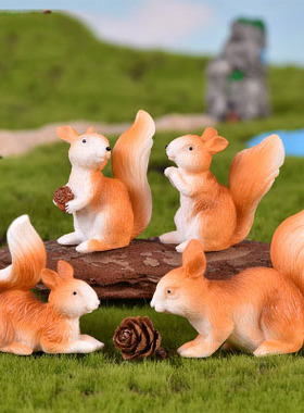 苔藓微景观可爱风松果树脂工艺品