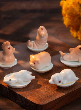 微景观创意光变动物烤鸭烤鸡仿真食玩 DIY装饰品迷你桌面树脂摆件