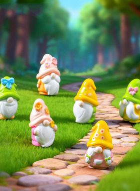 微景观跨境新品创意春季小矮人园艺造景 DIY装饰品迷你桌面小摆件