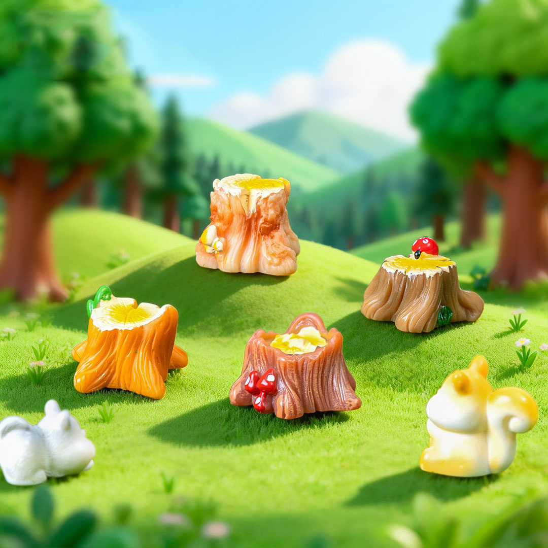 微景观简约创意写实树墩树桩园艺造景 DIY装饰品迷你桌面树脂摆件,家居饰品,装饰摆件,淘宝优惠券,粉丝福利购,淘宝优惠卷