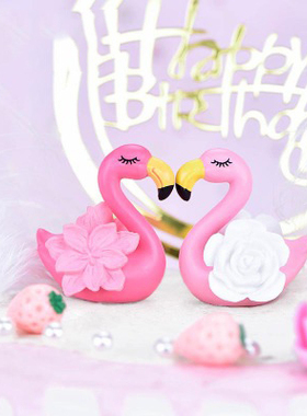 可爱风花朵桌面摆件塑料工艺品