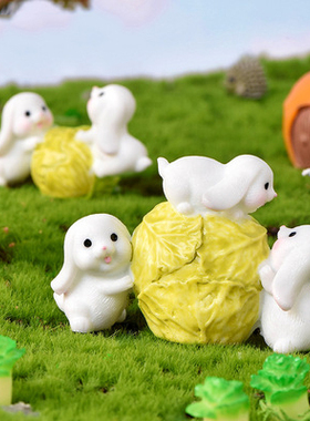 可爱风卡通动物丰收树脂工艺品