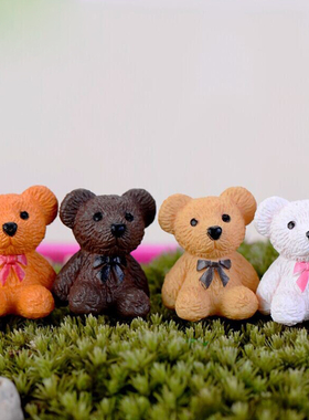 小熊微景观可爱风diy组装摆件