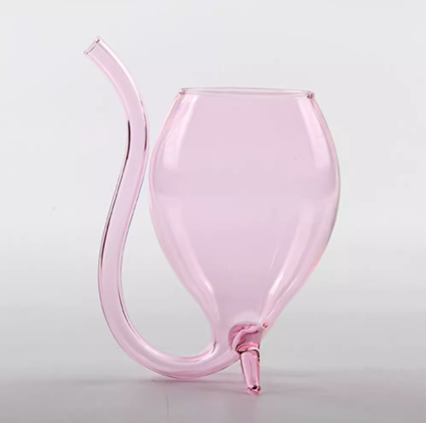 耐热透明过滤玻璃杯子红酒果汁创意吸血鬼酒杯个性
