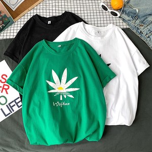 714-1-T099男女款新t恤港风短袖纯棉夏季体恤情侣款图片
